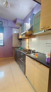 Kitchen Image of 650 Sq.ft 2 BHK Apartment / Flat for rent in R W Devashree Park, Thane West Thane for Rs. 42000