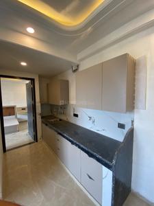 Kitchen Image of 600 Sq.ft 1 BHK Builder Floor for rent in DLF Phase 3 Gurgaon for Rs. 45000