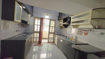 Kitchen Image of 1500 Sq.ft 3 BHK Apartment / Flat for rent in Kaggadasapura Bengaluru for Rs. 45000