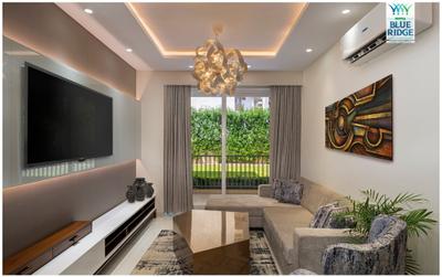 Hall Image of 1611 Sq.ft 3 BHK Apartment / Flat for sale in Motiaz Blue Ridge, Peer Muchalla Zirakpur for Rs. 10490000