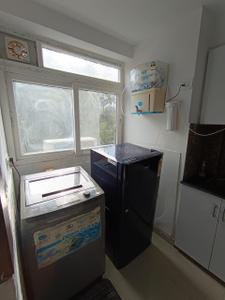 Kitchen Image of 250 Sq.ft 1 RK Apartment / Flat for rent in Tata Primanti, Sector 72 Gurgaon for Rs. 14990