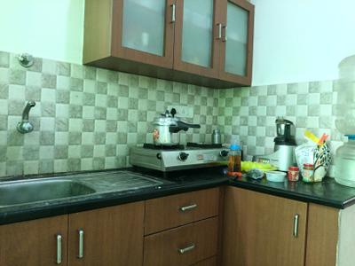 Kitchen Image of 650 Sq.ft 1 BHK Apartment / Flat for rent in K R Puram Bengaluru for Rs. 14000
