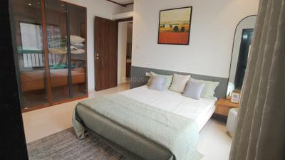 Bedroom Image of 1336 Sq.ft 3 BHK Apartment / Flat for sale in Shapoorji Pallonji Sensorium Phase I, Maan Pune for Rs. 14500000