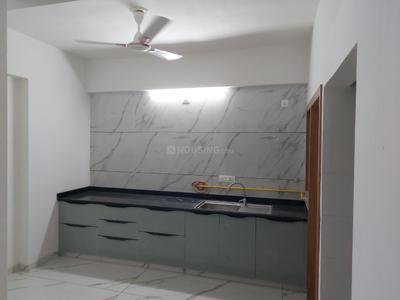 Kitchen Image of 2025 Sq.ft 3 BHK Apartment / Flat for sale in V V Akshat Paradise, Sargasan Gandhinagar for Rs. 14500000