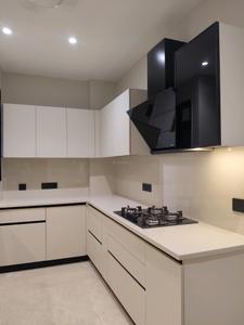 Kitchen Image of 550 Sq.ft 1 RK Independent House for rent in Ambience Lagoon, DLF Phase 3 Gurgaon for Rs. 29000
