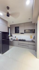 Kitchen Image of 1755 Sq.ft 3 BHK Apartment / Flat for sale in Bansari Greenpark, Pethapur Gandhinagar for Rs. 8000000