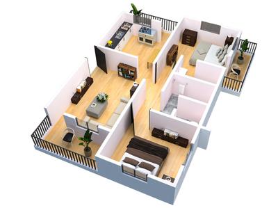 Image of 800 Sq.ft 2 BHK Apartment / Flat for rent in Ananya Residency, Jalochi, Pune for Rs. 25000