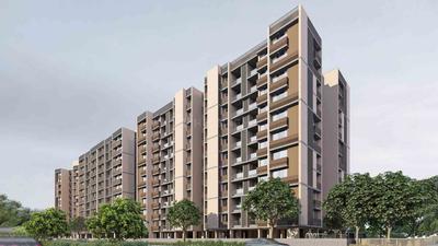 Image of 900 Sq.ft 3 BHK Apartment / Flat for sale in Adani Atrius, Jagatpur, Ahmedabad for Rs. 9200000