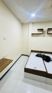 Bedroom Image of 650 Sq.ft 1 RK Builder Floor for rent in Indra Puri Colony Indore for Rs. 7000