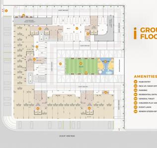 Floor Plan Image of 1300 Sq.ft 2 BHK Apartment / Flat for sale in Ivan Elara, Shela Ahmedabad for Rs. 5200000