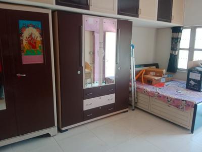 Bedroom Image of 1200 Sq.ft 1 BHK Builder Floor for rent in Ghatlodiya Ahmedabad for Rs. 17300