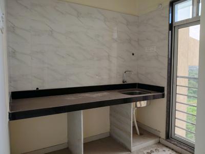Kitchen Image of 677 Sq.ft 1 BHK Apartment / Flat for sale in King Taj Elite, Pushpak Nagar Navi Mumbai for Rs. 4675000