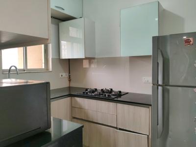 Kitchen Image of 550 Sq.ft 1 BHK Apartment / Flat for rent in Kasarvadavali Thane for Rs. 22000