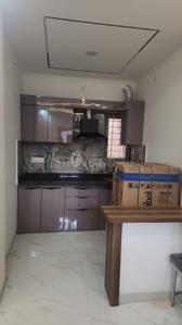 Kitchen Image of 500 Sq.ft 1 BHK Builder Floor for rent in Mahalakshmi Nagar Indore for Rs. 19000
