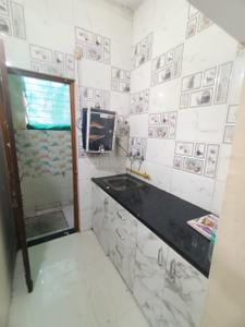 Kitchen Image of 600 Sq.ft 1 BHK Builder Floor for rent in Mahalakshmi Nagar Indore for Rs. 15000