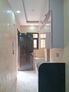 Kitchen Image of 450 Sq.ft 1 BHK Builder Floor for rent in Aman Builders Floors, Sector 24 Rohini New Delhi for Rs. 10000