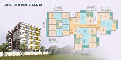 Image of 1200 Sq.ft 3 BHK Apartment / Flat for sale in Essen Raj Manohar Residency, Raghunathpur, Bhubaneswar for Rs. 10100000
