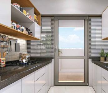Kitchen Image of 4050 Sq.ft 4 BHK Duplex for sale in Shapoorji Pallonji Vanaha, Bavdhan Pune for Rs. 42600000