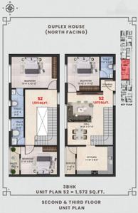 Floor Plan Image of 1572 Sq.ft 3 BHK Apartment / Flat for sale in Adambakkam Chennai for Rs. 15720000