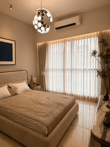 Bedroom Image of 1305 Sq.ft 3 BHK Apartment / Flat for sale in Adani Ten BKC, Bandra East Mumbai for Rs. 77100000