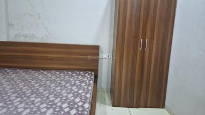 Bedroom Image of 450 Sq.ft 1 BHK Builder Floor for rent in Mahalakshmi Nagar Indore for Rs. 17000