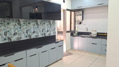 Kitchen Image of 1890 Sq.ft 3 BHK Apartment / Flat for rent in Avirat Silver Gardenia, Gota Ahmedabad for Rs. 38000