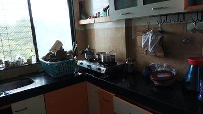 Kitchen Image of 1050 Sq.ft 2.5 BHK Apartment / Flat for sale in Natu Ozone Valley, Kalwa Thane for Rs. 13000000