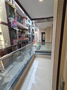 Balcony Image of 950 Sq.ft 3 BHK Builder Floor for rent in Guru Ji Welfare Homes, Dwarka Mor New Delhi for Rs. 32500