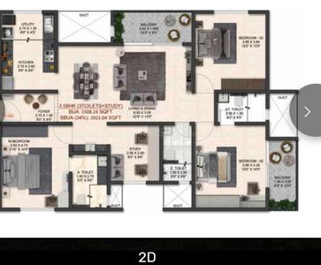 Image of 1180 Sq.ft 3 BHK Apartment / Flat for sale in Trendsquares World Of Gardens, K R Puram, Bengaluru for Rs. 19300000