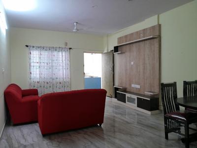 Living Room Image of 1250 Sq.ft 2 BHK Apartment / Flat for rent in Akshay, Mahadevapura Bengaluru for Rs. 33000
