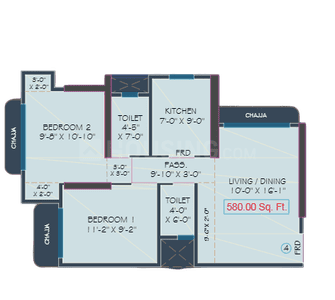 Image of 450 Sq.ft 1 BHK Apartment / Flat for sale in Kandivali West, Mumbai for Rs. 7500000