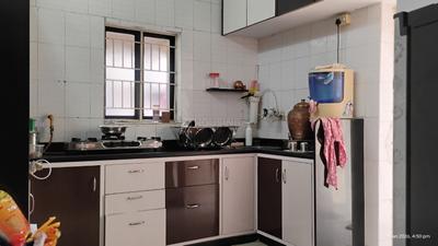 Kitchen Image of 800 Sq.ft 1 BHK Apartment / Flat for sale in Ghatlodiya Ahmedabad for Rs. 4900000