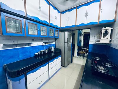 Kitchen Image of 1000 Sq.ft 2 BHK Apartment / Flat for rent in Rustomjee Azziano, Thane West Thane for Rs. 45000