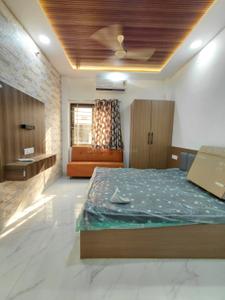 Bedroom Image of 250 Sq.ft 1 RK Builder Floor for rent in Mahalakshmi Nagar Indore for Rs. 14000