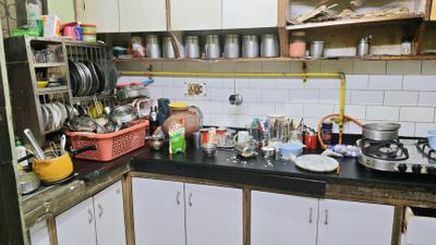 Kitchen Image of 1350 Sq.ft 4 BHK Builder Floor for sale in Malviya Nagar New Delhi for Rs. 25000000