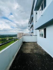 Balcony Image of 650 Sq.ft 1 RK Apartment / Flat for sale in Oxoniya Infocity Windgate, Kakkanad Kochi for Rs. 3500000