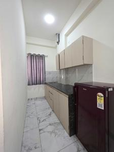 Kitchen Image of 680 Sq.ft 1 BHK Apartment / Flat for rent in L I G Colony Indore for Rs. 22999