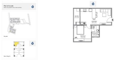 Image of 660 Sq.ft 1 BHK Apartment / Flat for sale in Sobha Neopolis, Panathur, Bengaluru for Rs. 11000000