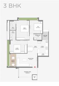 Image of 2070 Sq.ft 3 BHK Apartment / Flat for sale in Adarsh Aster, Zundal, Ahmedabad for Rs. 7000000