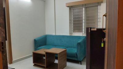 Living Room Image of 650 Sq.ft 1 BHK Apartment / Flat for rent in Whitefield Bengaluru for Rs. 25000