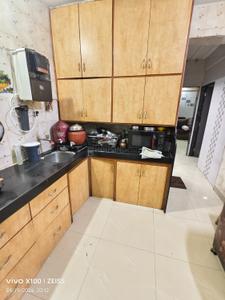 Kitchen Image of 550 Sq.ft 1 BHK Apartment / Flat for rent in Kalwa Thane for Rs. 25000