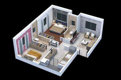 Image of 800 Sq.ft 2 BHK Apartment / Flat for sale in Satpur, Nashik for Rs. 2800000