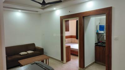 Living Room Image of 710 Sq.ft 1 BHK Apartment / Flat for rent in BTM Layout Bengaluru for Rs. 25000