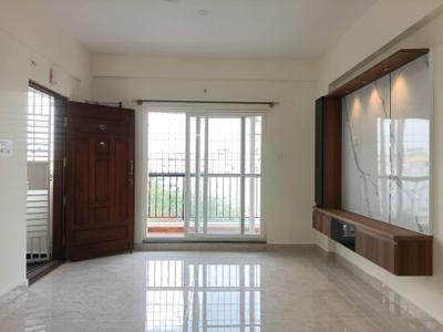 Living Room Image of 1500 Sq.ft 3 BHK Apartment / Flat for rent in Yoga Sai Srikaram by Yoga Builders, Kaggadasapura Bengaluru for Rs. 60010
