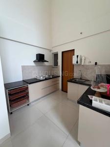 Kitchen Image of 1050 Sq.ft 2 BHK Duplex for rent in Geras Planet Of Joy, Upper Kharadi Pune for Rs. 42000