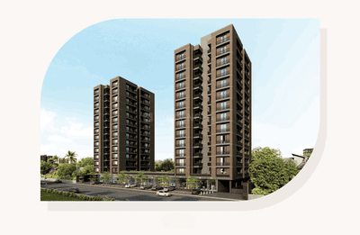 Image of 1548 Sq.ft 2 BHK Apartment / Flat for sale in Param Paarijat Blessings, Sargasan, Gandhinagar for Rs. 6020000
