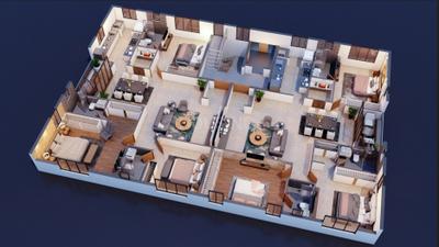 Image of 1775 Sq.ft 3 BHK Apartment / Flat for sale in Lancor Bagya, Besant Nagar, Chennai for Rs. 40991875