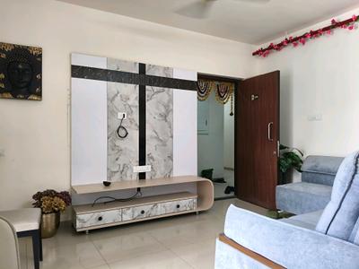 Living Room Image of 806 Sq.ft 2 BHK Apartment / Flat for rent in Mahindra Happinest Tathawade, Tathawade Pune for Rs. 35000