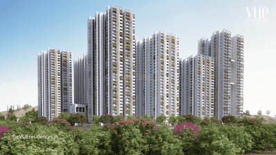 Image of 2045 Sq.ft 3 BHK Apartment / Flat for sale in The Vue Residences, Puppalaguda, Hyderabad for Rs. 21600000