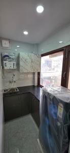 Kitchen Image of 1000 Sq.ft 1 RK Builder Floor for rent in Swaraj Homes RWA Sant Nagar, Sant Nagar New Delhi for Rs. 22000